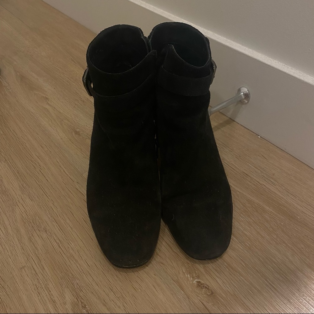 Genuine Suede Leather Via Spiga Booties